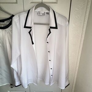 White and Black Men's Shirt